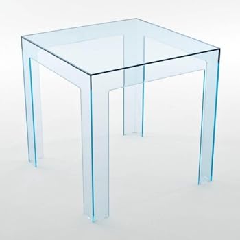 Jolly - Table glacé bleu/transparent