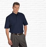 Kurzarm Uni Hemd Button Down, Gr. 3XL (47/48), dunkelblau
