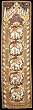 Unique & Exotic Wall Art & D&eacute;cor Gifts - 58" Burmese Five Elephant Oriental Tapestry Wall Hanging