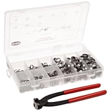 Oetiker 18500075 Beverage Kit (Stepless Ear Clamps, stainless steel with side jaw pincers)
