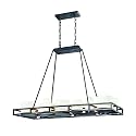 Aura 15 Light Wrought Iron Kitchen Island Fixture