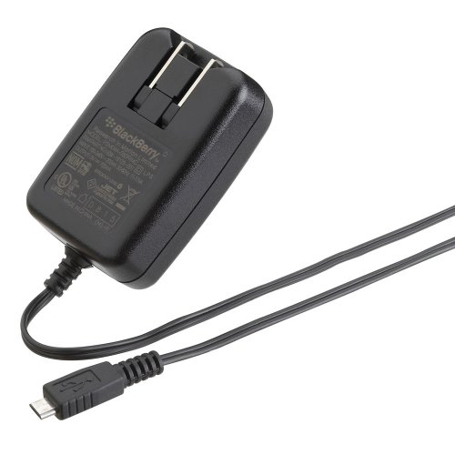 BlackBerry Folding Blade Micro Charger for BlackBerry 8900, Storm 9530, Tour 9630 (Black)
