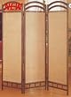 Coaster 3-Panel Liquid Metal Folding Screen