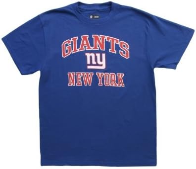 NFL New York Giants Heart and Soul T-Shirt - Royal Blue (Medium)