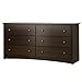 Prepac Fremont Espresso 6 Drawer Dresser