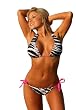 Hot Zebra Colombian Tie Bikini