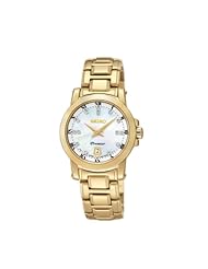 Seiko Premier SXDG04 27.7mm Diamonds Gold Plated Stainless Steel Case Gold Plated Stainless Steel Anti-Reflective Sapphire Womens Watch