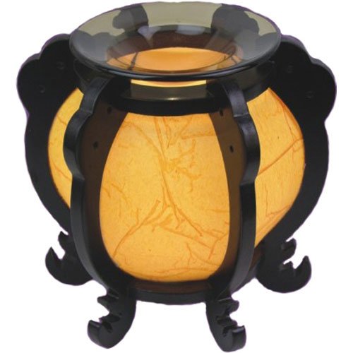 Lantern Style Orange Cylinder Oil Warmer