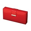 "Chantal" Mele & Co. Travel Jewelry Case in Cherry Snakeskin Faux Leather