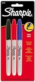 Sharpie Fine Point Permanent Markers, 3 Colored Markers(30173PP)