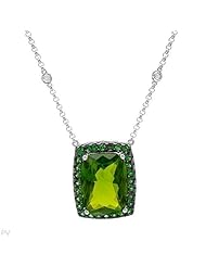 14.57 Ctw Peridot 14K Gold Necklace