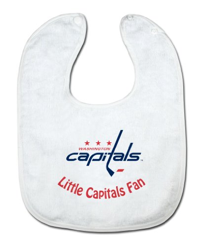 NHL Washington Capitals White Snap Bib with Team Logo