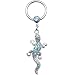 14 Gauge Aqua Gem Lizard Dangle Captive Ring