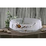 ATR Decorative Amber and Sterling Silver Fruit Bowls by Crystal Dream