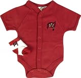 Tampa Bay Buccaneers Team Color Newborn/Infant Creeper and Bootie Set