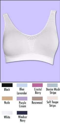 Bali Comfort Revolution Microfiber Crop Top 103J XL/White