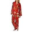 Nick & Nora&reg; Womens Gingerbread Monkeys Pajamas Set - Red