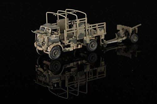 1:72 Metal World War Ii Bedford Ql Truck with 6 Pounder Gunner Tank Model Tank Toy