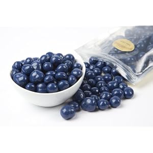 Blue Chocolate Covered Blueberries (1 Pound Bag) by SuperiorNutStore.com