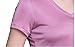 METWAY Women's Short-Sleeve New Mulberry Silk V-Neck T-Shirt