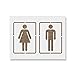 Bathroom Sign Stencil Template - Reusable Stencil with Multiple Sizes Available