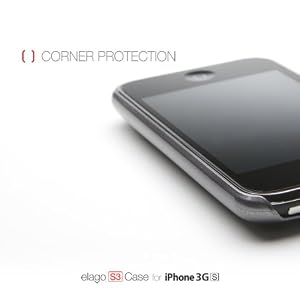 elago S3 EL-S3-GM Case for iPhone 3G, 3GS with Dock Adapter and Logo Film (Gun Metal)