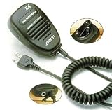 Mini Speaker Microphone for ADI/Icom/Standard/Yeasu Two-Way Radios and Cobra/Motorola FRS Series Family Radios w/Top Mounted Plugs (JD-3601)