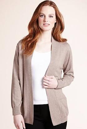 Edge to Edge Longline Cardigan with Wool