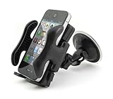 rutschfeste und wackelfeste KFZ Handy Halterung für Befestigung an Windschutzscheibe, Stütze mit Saugnapf Windschutzscheiben Befestigung, Auto, Halter für alle Handy-Modelle, perfekt für iPhone 3G & 3GS oder iPhone 4, Samsung Galaxy, Nokia N8-00, HTC Desire HD, Sony Ericsson Xperia X10, RIM Blackberry Torch 9800, Samsung s5230 star, LG Handys ect., Marke