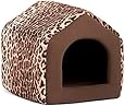 Best Friends by Sheri 2-in-1 Pet House-Sofa in Zoo, Leopard Brown, Small, 15"x13"x13"