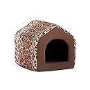 Best Friends by Sheri 2-in-1 Pet House-Sofa in Zoo, Leopard Brown, Small, 15"x13"x13"