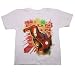Search : IRON MAN GLOW-IN-THE-DARK "HAND OUT" Licensed Marvel White Juvy Cotton Tee