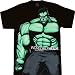 Incredible Hulk Bruce Belt Black T-shirt Tee Image