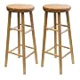 Winsome Wood 30-Inch Swivel Seat Barstool with Natural Finish, Set of 2