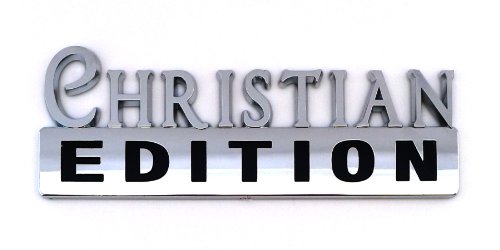 Christian Edition Chrome Car Emblem by AutoVisionz