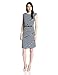 Anne Klein Women's Cap Sleeve Striped Swing Dress