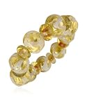 Antica Murrina Sharon - Murano Glass Bead Elastic Bracelet ivory