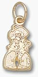Oklahoma State Cowboys 1/2 Pistol Pete Charm - 14KT Gold Jewelry