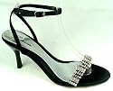TOU Shoes - Deva Black Ankle Strap with Diamate Detail