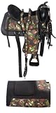 Camo Synthetic Western Pleasure Trail Horse Saddle 17 18