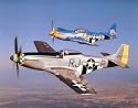 P-51-D Mustangs (In Air) Art Poster Print - 16" X 20"