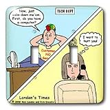 Londons Times Funny Computer Cartoons - TYPICAL TECHIE HELP DEPARTMENTS - Light Switch Covers - double toggle switch
