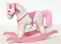 Rocking Horse Pink/White 66 cm