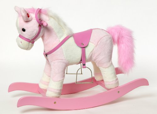 Rocking Horse Pink/White 66 cm