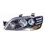 02-03 MITSUBISHI LANCER ( EXCEPT EVOLUTION ) HEADLIGHTS (W HALOGEN TYPE) - EURO BLACK... by
