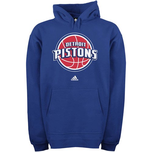 adidas Detroit Pistons Royal Blue Primary Logo Hoody Sweatshirt (Small)