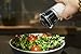 Salt and Pepper Grinder Set - 9 Inches Tall Brushed Stainless Steel with Clear Acrylic Body - Adjustable Ceramic Grinding Mechanism