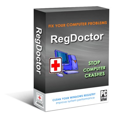 RegDoctor (CD+Download): safely cleans, repairs and optimizes the Windows Registry with one-click; cleans the registry to fix Windows errors and crashes; keeps Your PC working faster, smoother and trouble free. Works with Windows 7/Vista/XP/2000/98.