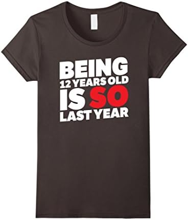 Women's Offical Teenager Tshirt Birthday 13 years old Small Asphalt