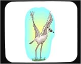 Decorated Mouse Pad with landing, white, heron, bird